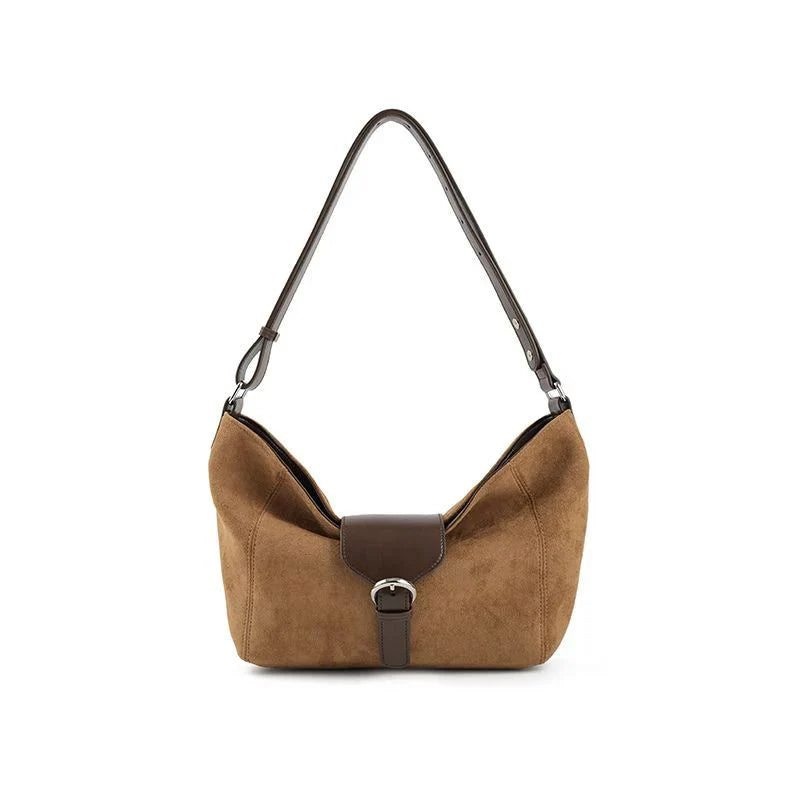Bolsa Tote Média Camille em Couro Marrom