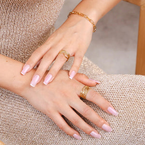 Botanical Adjustable Ring Gold Plated 18K
