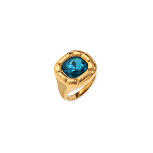 Dulcis Cocktail Ring Gold Plated 18K