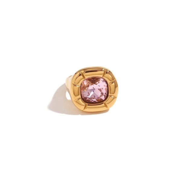 Dulcis Cocktail Ring Gold Plated 18K