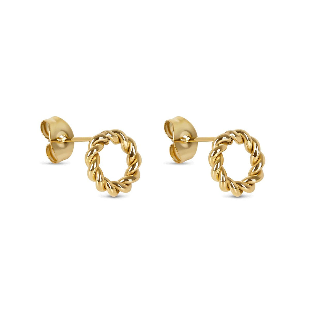 Twist Earrings Gold Plated 18K