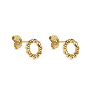 Twist Earrings Gold Plated 18K
