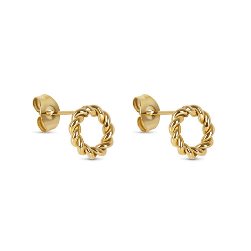 Twist Earrings Gold Plated 18K