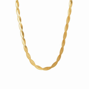 Twist Necklace Gold Plated 18K