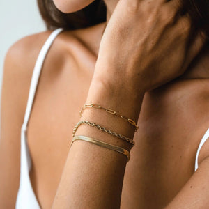 Essential Bracelet Set Gold Plated 18K