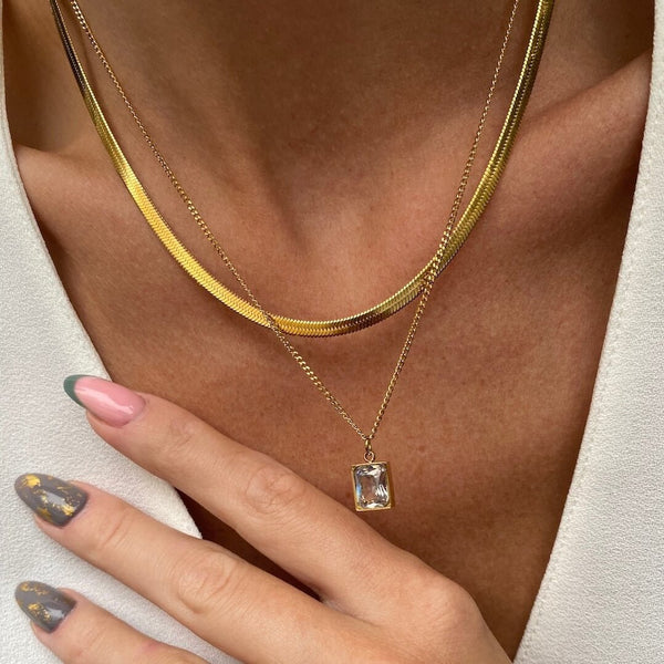 Paris Necklace Mix Gold Plated 18K
