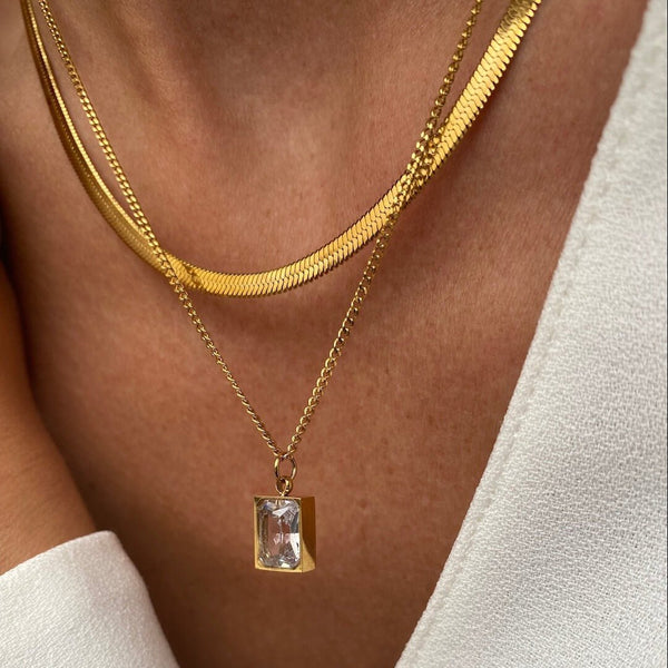 Paris Necklace Mix Gold Plated 18K