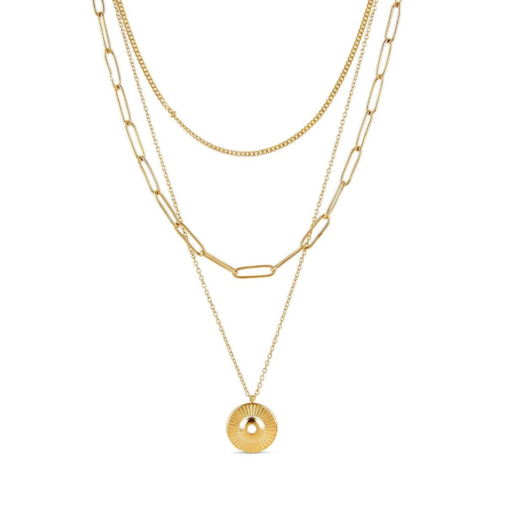Cleopatra Necklace Mix Gold Plated 18K