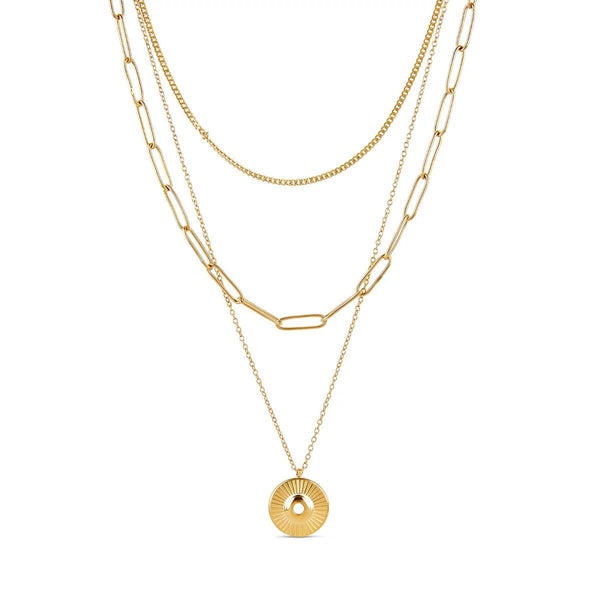 Cleopatra Necklace Mix Gold Plated 18K