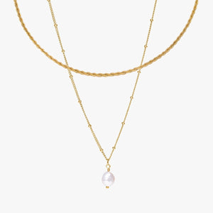 Mix Everyday 18k Gold-Plated Double Necklace