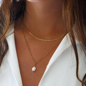 Mix Everyday 18k Gold-Plated Double Necklace