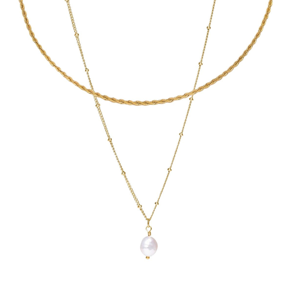 Mix Everyday 18k Gold-Plated Double Necklace