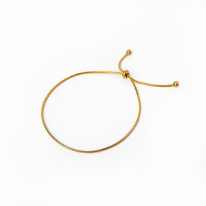 Fine Adjustable Bracelet Gold Plated 18K
